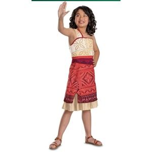 Disney Moana Size Small 4-6x Adventure Outfit Costume Dress Up